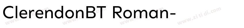 ClerendonBT Roman字体转换